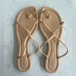 Jeffrey Campbell Pacifico Sandal in Beige Gold